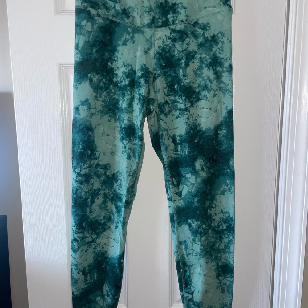 Old Navy Teal Tie-Dye Leggings